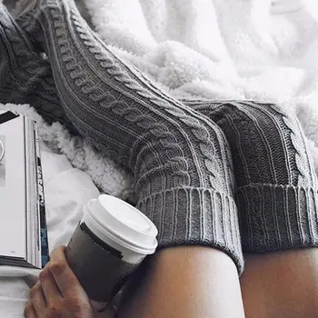 Women Girl Long Stockings 2019 Braided Knit Over Knee High Soft Stockings Winter Warm Casual Ladies Home Stocking Fashion New
Women Girl Long Stockings 2019 Braided Knit Over Knee High Soft Stockings Winter Warm Casual Ladies Home Stocking Fashion New