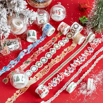 Colorful Christmas Party Series Washi Tape Creative Gashapon Decorative Adhesive Tape DIY Scrapbooking Sticker Label
Colorful Christmas Party Series Washi Tape Creative Gashapon Decorative Adhesive Tape DIY Scrapbooking Sticker Label