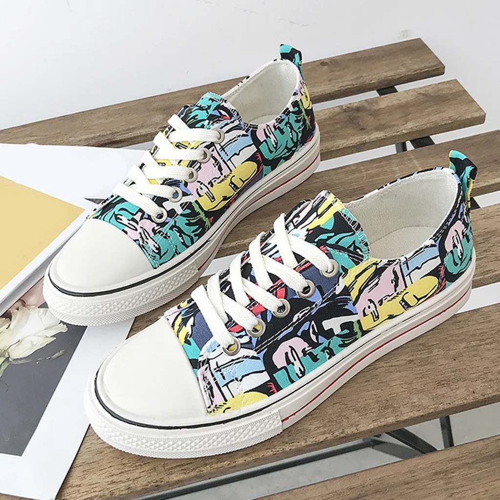 KANCOOLD 2019 Summer Woman Sneakers Graffiti Casual Shoes Printing Fashion Flats Ladies Vulcanized Shoes Zapatos De Mujer 
KANCOOLD 2019 Summer Woman Sneakers Graffiti Casual Shoes Printing Fashion Flats Ladies Vulcanized Shoes Zapatos De Mujer