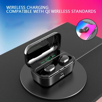Bluetooth Wireless Earphone Headset Portable One Button Control with LED Display Screen Charging Case for Mobile Phone Sport
Bluetooth Wireless Earphone Headset Portable One Button Control with LED Display Screen Charging Case for Mobile Phone Sport