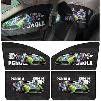 Newest 4PCS Car Window Sunshade Cover Block Side window shade Rear window shade For Racing Fans Cling Car Sun Shade for Windows
Newest 4PCS Car Window Sunshade Cover Block Side window shade Rear window shade For Racing Fans Cling Car Sun Shade for Windows