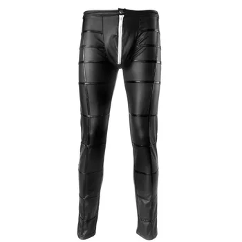 Man Pencil Pants PU Leather Zipper Wetlook Trousers Motorcycle Streetwear Gay Open Crotch Lingerie Fetish Leggings Plus Size
Man Pencil Pants PU Leather Zipper Wetlook Trousers Motorcycle Streetwear Gay Open Crotch Lingerie Fetish Leggings Plus Size