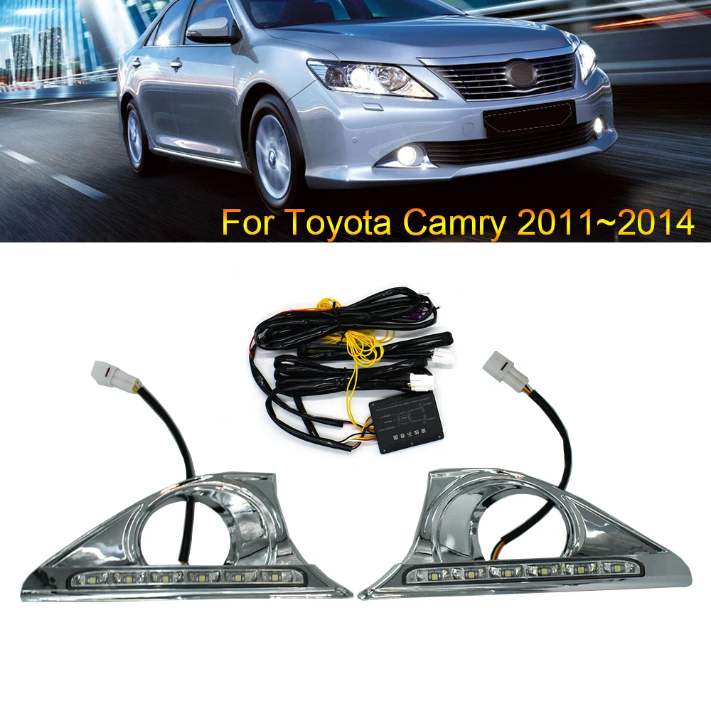 Led drl Daytime Running Light For Toyota Camry 2012 2013 2014 Front Bumper Driving Fog Lamp with yellow turn signal daylight
Led drl Daytime Running Light For Toyota Camry 2012 2013 2014 Front Bumper Driving Fog Lamp with yellow turn signal daylight