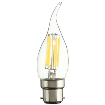 B22 C35 6W COB Filament Bulb Eison Vintage Candle Clear Glass Lamp Non-dimmable AC 220V White Lighting
B22 C35 6W COB Filament Bulb Eison Vintage Candle Clear Glass Lamp Non-dimmable AC 220V White Lighting