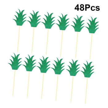48pcs Toppers Pineapple Leaf Shaped Creative Convenient Cake Adornmrnt Cupcake Insert Card Decor for Party Birthday
48pcs Toppers Pineapple Leaf Shaped Creative Convenient Cake Adornmrnt Cupcake Insert Card Decor for Party Birthday