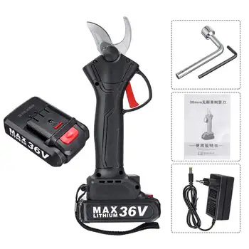 36V Electric Cordless Pruning Shear Secateur with Lithium-ion Battery Rechargeable Branch Cutter Garden Pruning Tool EU Plug
36V Electric Cordless Pruning Shear Secateur with Lithium-ion Battery Rechargeable Branch Cutter Garden Pruning Tool EU Plug