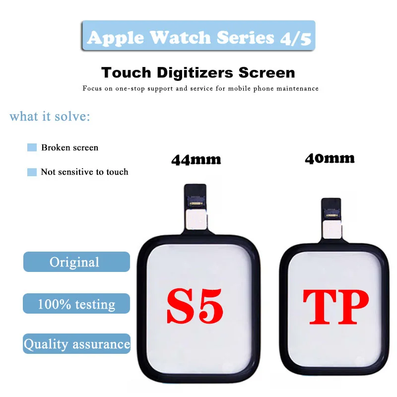 Сенсорная панель для Apple Watch Series 5, дигитайзер сенсорного экрана для Apple Watch Series 5, S5, 40 мм, 44 мм, Сменное Сенсорное стекло
Сенсорная панель для Apple Watch Series 5, дигитайзер сенсорного экрана для Apple Watch Series 5, S5, 40 мм, 44 мм, Сменное Сенсорное стекло
