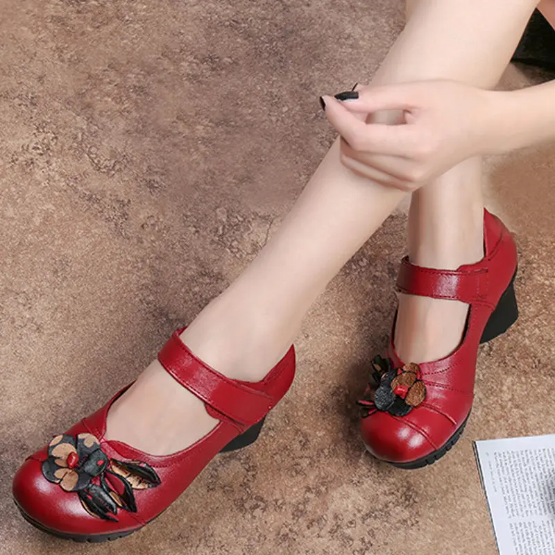 Spring And Autumn WOMEN'S Shoes Retro National Style Low-Cut Low Heel Soft-Sole Chunky-Heel Large Size Mom Square Dance Shoe
Spring And Autumn WOMEN'S Shoes Retro National Style Low-Cut Low Heel Soft-Sole Chunky-Heel Large Size Mom Square Dance Shoe