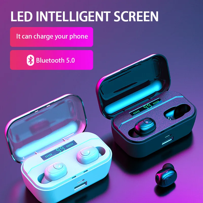 New BT5.0 Wireless Bluetooth Earphones 3500mAh LED Power Display Touch Control Support Wireless Charging Sport Headset Earbuds
New BT5.0 Wireless Bluetooth Earphones 3500mAh LED Power Display Touch Control Support Wireless Charging Sport Headset Earbuds