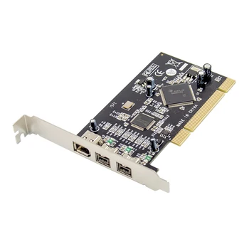 PCI Add on Card 3-Port Combo 2x IEEE 1394B 9 Pin and 1x1394A 6 Pin PCI to 1394 800Mbps Extension Adapter Card
PCI Add on Card 3-Port Combo 2x IEEE 1394B 9 Pin and 1x1394A 6 Pin PCI to 1394 800Mbps Extension Adapter Card