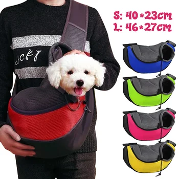 Outdoor Travel Pet Carrier Dog Cat Puppy Carrier Bag Sling Front Mesh Handbag Pouch Single Shoulder Bag Dog Supplies 
Outdoor Travel Pet Carrier Dog Cat Puppy Carrier Bag Sling Front Mesh Handbag Pouch Single Shoulder Bag Dog Supplies