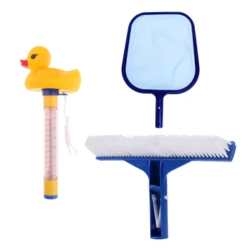 Swimming Pool Cleaning Kit Net Leaf Skimmer with Pole Fine Mesh Net & Floating Thermometer
Swimming Pool Cleaning Kit Net Leaf Skimmer with Pole Fine Mesh Net & Floating Thermometer