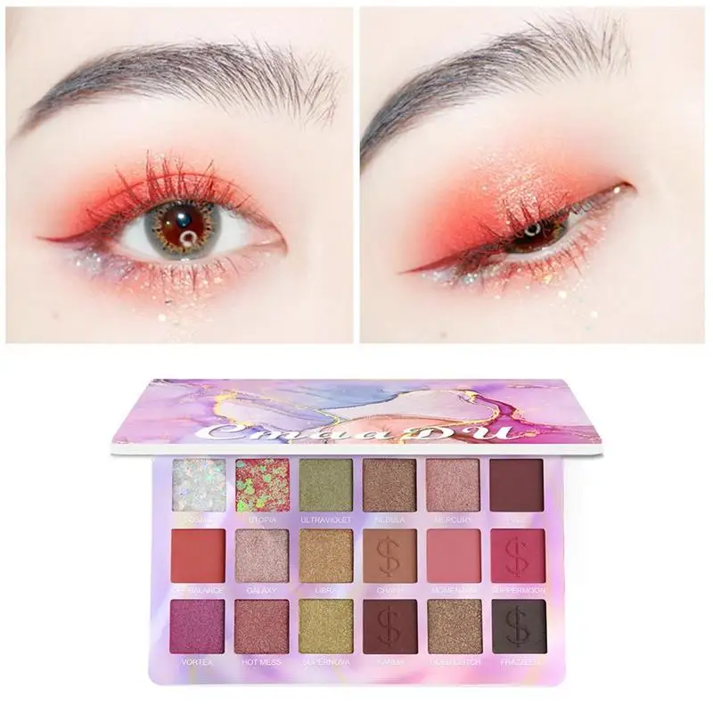 18 Colors Matte Eyeshadow Palette For Females Waterproof Long Lasting Shimmer High Quality Eye Cosmetics
18 Colors Matte Eyeshadow Palette For Females Waterproof Long Lasting Shimmer High Quality Eye Cosmetics