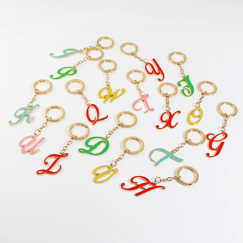 KOMi Diy A-Z Letters Keychain for Men Women 5 Colors Metal Keychain Car Keyring Letter Name Keyholder Party Gift Jewelry B0144-D
KOMi Diy A-Z Letters Keychain for Men Women 5 Colors Metal Keychain Car Keyring Letter Name Keyholder Party Gift Jewelry B0144-D