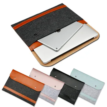 

Wool Felt Laptop Sleeve Bag for Macbook Air Pro Retina 11 12 13 15 Hasp Laptop Case for Macbook Pro 13 15 A1706 A1708 A1707 New