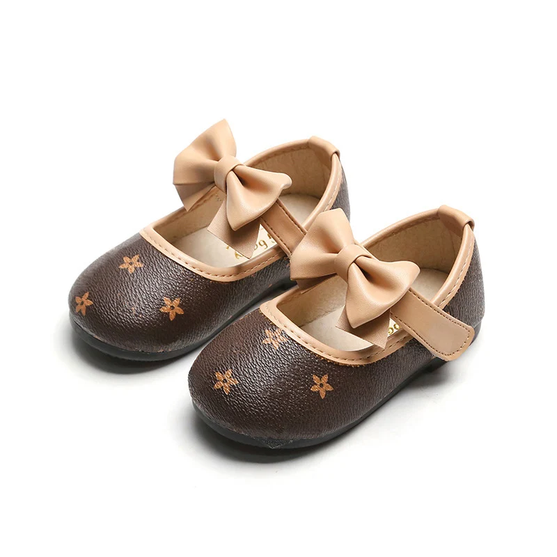 Luxury Brand Style Kids Casual Leather Shoes with mono floral printed Cute Bow-tie Girls Shoes Flat Party Dress Shoes
Luxury Brand Style Kids Casual Leather Shoes with mono floral printed Cute Bow-tie Girls Shoes Flat Party Dress Shoes