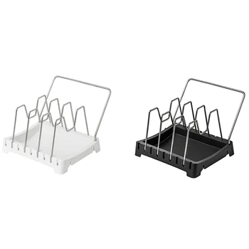 Spacing Adjustable Pot Cover Rack Multi-Purpose Kitchen Pot and Dish Storage and Organizer Cutting Board Rack
Spacing Adjustable Pot Cover Rack Multi-Purpose Kitchen Pot and Dish Storage and Organizer Cutting Board Rack