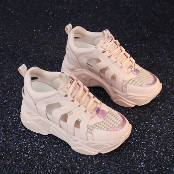 Dad Shoes 2020 Spring Women's Shoes Mesh Breathable New Net Wild Sports Casual Shoes Leather Student Sneakers Small White Shoes
Dad Shoes 2020 Spring Women's Shoes Mesh Breathable New Net Wild Sports Casual Shoes Leather Student Sneakers Small White Shoes