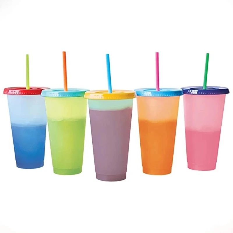 Wholesale Creative 700ml Temperature Color Changing Cup Summer Drink Water Bottle Reusable Plastic Tumbler With Lids Straws Cup
Wholesale Creative 700ml Temperature Color Changing Cup Summer Drink Water Bottle Reusable Plastic Tumbler With Lids Straws Cup