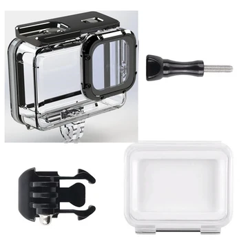Underwater Diving Protection Case for GoPro Hero 9 Sports Camera Tempered Glass Waterproof Dust-proof Case Housing Accessory
Underwater Diving Protection Case for GoPro Hero 9 Sports Camera Tempered Glass Waterproof Dust-proof Case Housing Accessory