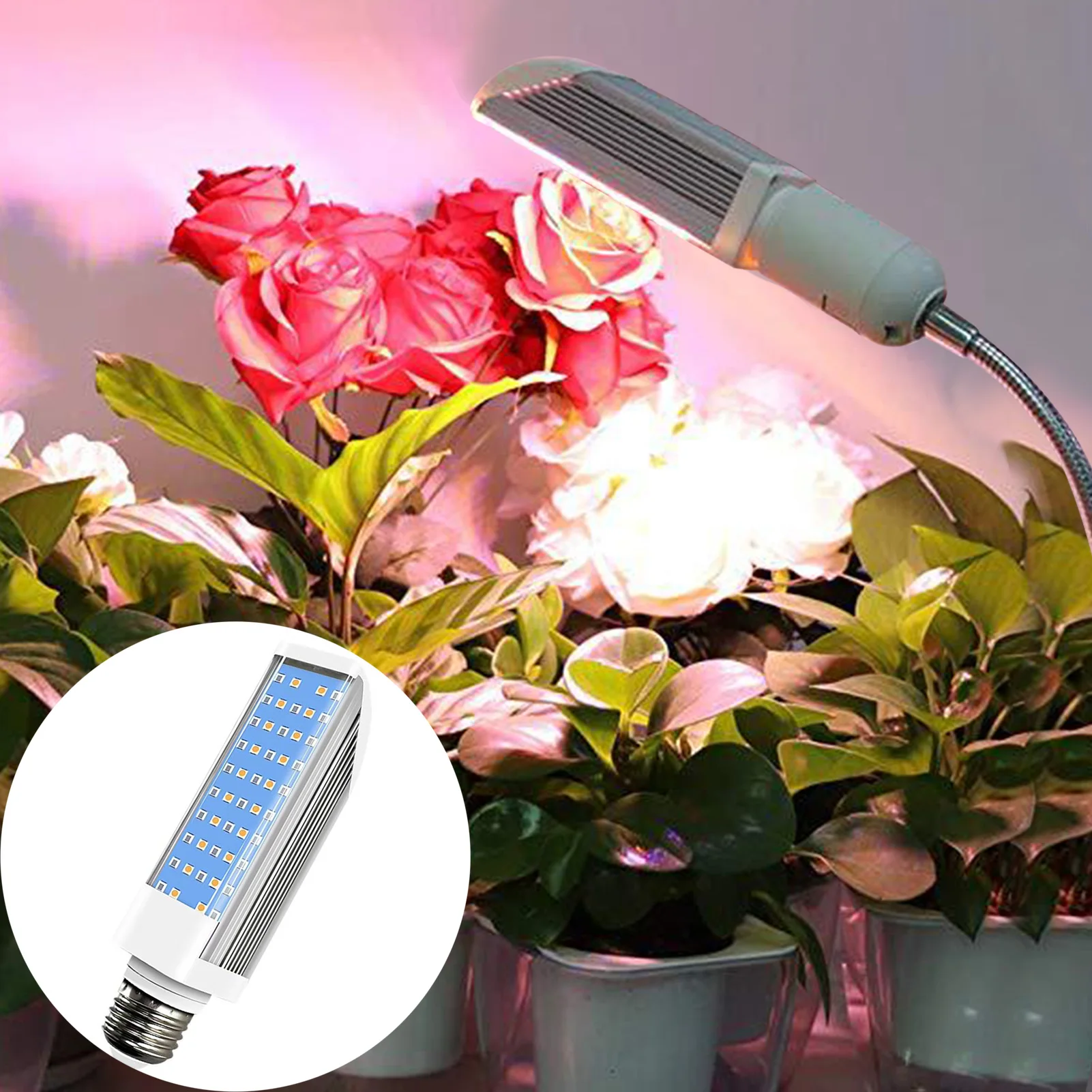 E27 Growth Lamp Bulb 25W 48LED Double Tube Yellow Solar Plant Light Full Spectrum Red Blue Warm Plant Grow Lamp 85-265V
E27 Growth Lamp Bulb 25W 48LED Double Tube Yellow Solar Plant Light Full Spectrum Red Blue Warm Plant Grow Lamp 85-265V