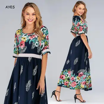 Plus Size Bohemian Dress 4xl 5xl Short Sleeve Floral Print Maxi Long Dresses Summer Boho Style A-Line Maxi Casual Beah Dress
Plus Size Bohemian Dress 4xl 5xl Short Sleeve Floral Print Maxi Long Dresses Summer Boho Style A-Line Maxi Casual Beah Dress
