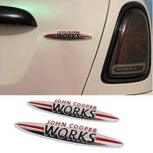 

Car John Cooper Works Emblem Stickers Grille Badge For Mini Cooper JCW S F54 F55 F56 F60 R50 R53 R55 R56 R57 R60 R61 Accessories