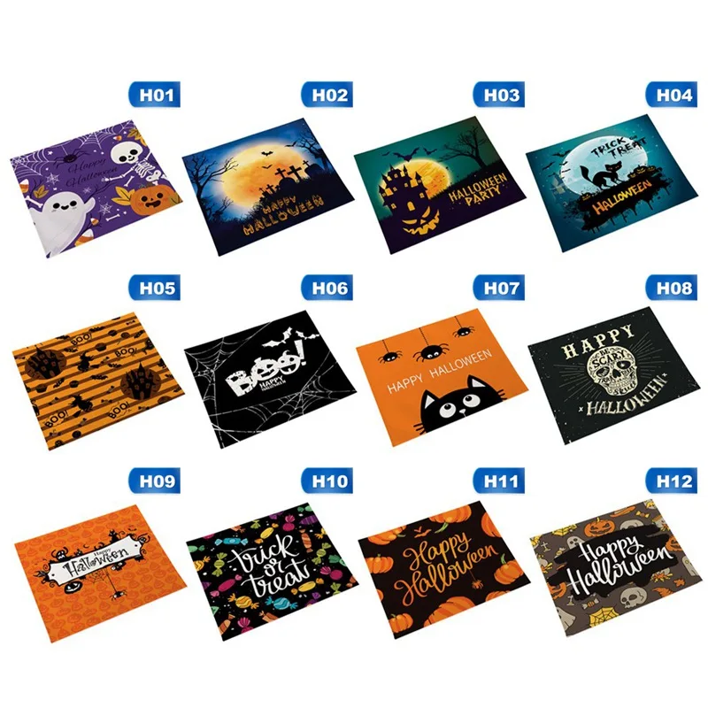 Halloween Gifts Table Mat Kitchen Decoration Table Linen Napkins Wedding Table Mat Merry Halloween Dining Accessories
Halloween Gifts Table Mat Kitchen Decoration Table Linen Napkins Wedding Table Mat Merry Halloween Dining Accessories
