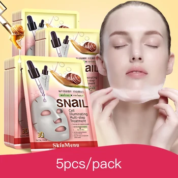 5 pcs Snail Essence Facial Mask Skin Care Face Mask Whitening Hydrating Moisturizing Mask Tender skin and soft skin
5 pcs Snail Essence Facial Mask Skin Care Face Mask Whitening Hydrating Moisturizing Mask Tender skin and soft skin