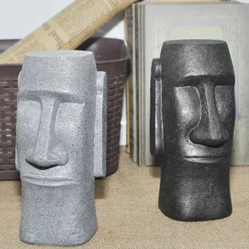 Piggy Bank Black Gray Easter Island Stone Man Desktop Living Room Moai Coin Bank Creative Resin Gift Bookcase Art
Piggy Bank Black Gray Easter Island Stone Man Desktop Living Room Moai Coin Bank Creative Resin Gift Bookcase Art