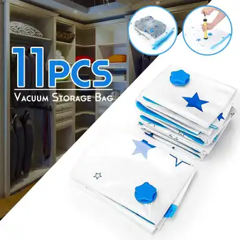 11 Pcs Portable Vacuum Compressed Bag Home Large Clothes Storage Bag Saving Space Seal Bags Wardrobe Closet Organizer With Pump
11 Pcs Portable Vacuum Compressed Bag Home Large Clothes Storage Bag Saving Space Seal Bags Wardrobe Closet Organizer With Pump