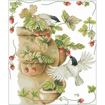 Strawberry and bird patterns Counted Cross Stitch 11CT 14CT 18CT DIY Chinese Cross Stitch Kits Embroidery Needlework Sets
Strawberry and bird patterns Counted Cross Stitch 11CT 14CT 18CT DIY Chinese Cross Stitch Kits Embroidery Needlework Sets