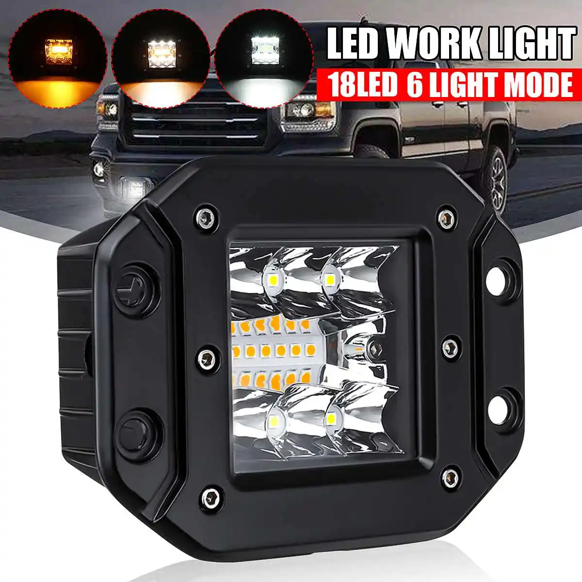 1X 2X 4X Car Led Bar Offroad LED Light Lamp Work Light Bar Fog Lighr for Jeep Off Road 4x4 SUV Truck ATV UTV 6 Modes 18W
1X 2X 4X Car Led Bar Offroad LED Light Lamp Work Light Bar Fog Lighr for Jeep Off Road 4x4 SUV Truck ATV UTV 6 Modes 18W