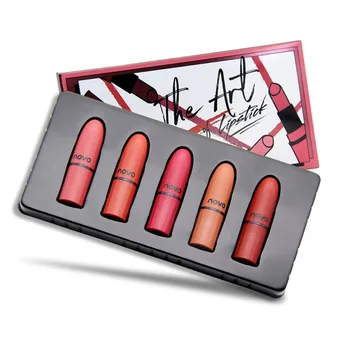 Easy To Color 5pcs/Set Matte Velet Lipstick Set Lipstick Long Lasting Waterproof Makeup Batom Lip Stick 
Easy To Color 5pcs/Set Matte Velet Lipstick Set Lipstick Long Lasting Waterproof Makeup Batom Lip Stick