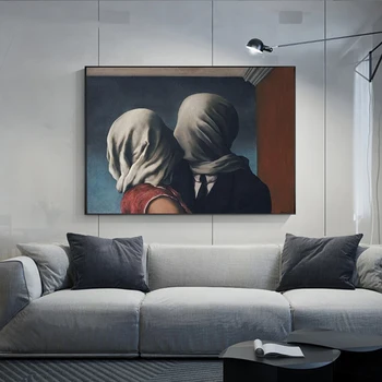 Rene Magritte The Lover Canvas Paintings Posters and Prints Surrealism Canvas Wall Art for Living Room Home Decor (No Frame)
Rene Magritte The Lover Canvas Paintings Posters and Prints Surrealism Canvas Wall Art for Living Room Home Decor (No Frame)