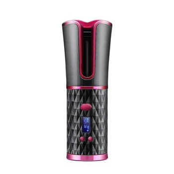 Cordless Auto Rotating Ceramic Hair Curler USB Rechargeable Curling Iron LED Display Temperature Adjustable Curling Wave Styer
Cordless Auto Rotating Ceramic Hair Curler USB Rechargeable Curling Iron LED Display Temperature Adjustable Curling Wave Styer