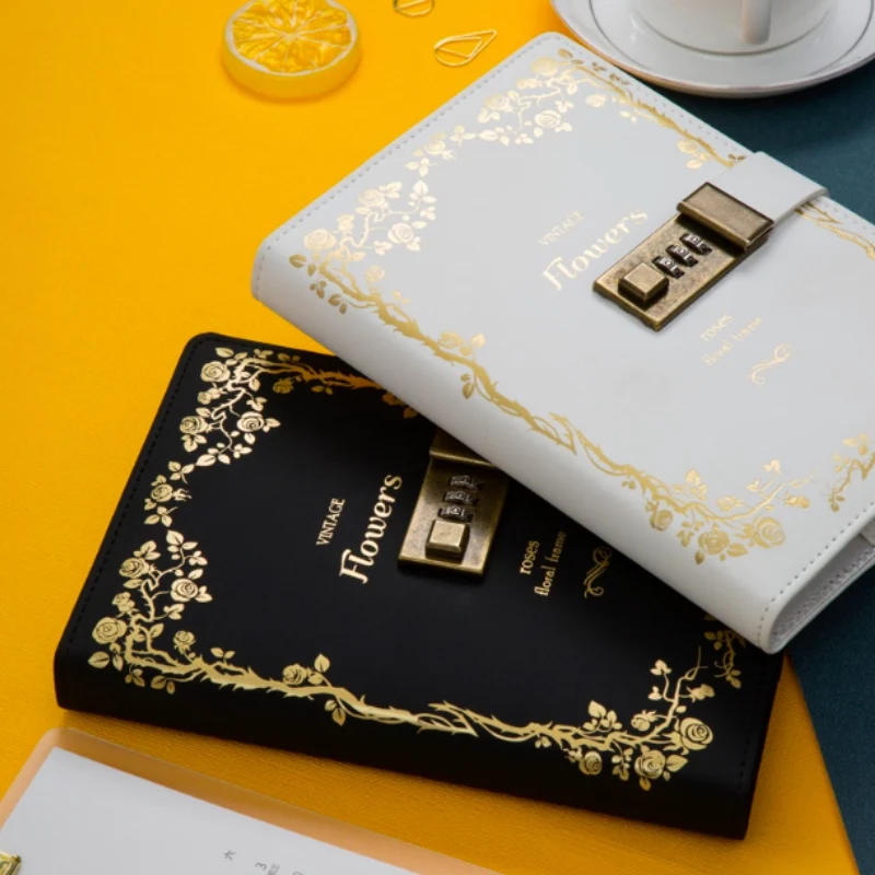 Retro Notebook Password Book with Lock Creative School Office Supplies Stationery Personal Diary Journal Cover planner Student
Retro Notebook Password Book with Lock Creative School Office Supplies Stationery Personal Diary Journal Cover planner Student