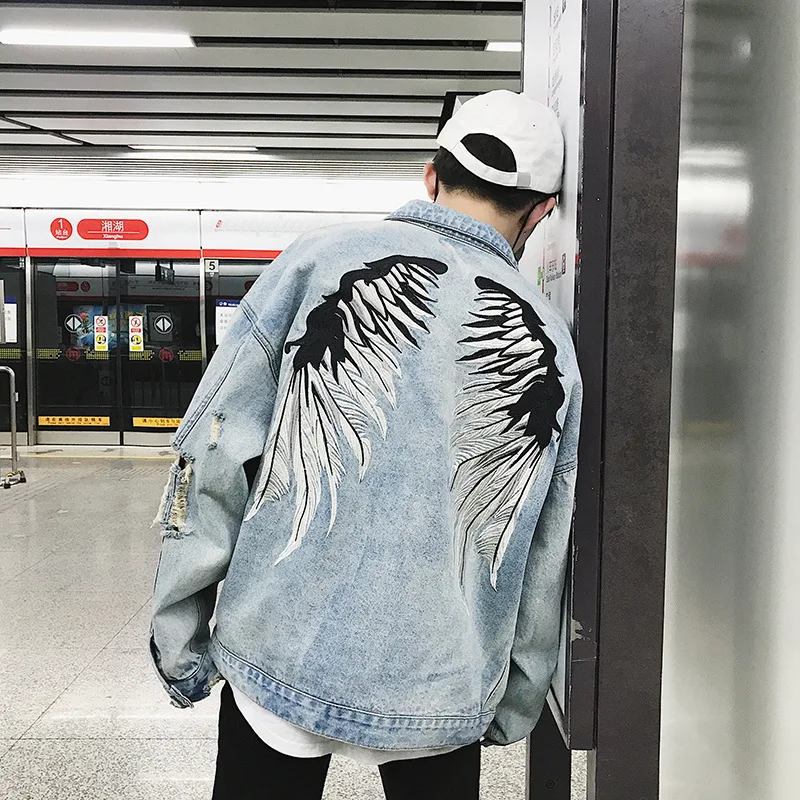 Autumn Cowboy Jacket Embroidery Leisure Time Loose Coat Male Holes Cowboy Clothes
Autumn Cowboy Jacket Embroidery Leisure Time Loose Coat Male Holes Cowboy Clothes