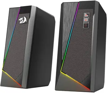Redragon GS520 Anvil RGB desktop speaker 2.0 channel PC stereo speaker enhanced low volume control,USB powered W / 3.5mm cable
Redragon GS520 Anvil RGB desktop speaker 2.0 channel PC stereo speaker enhanced low volume control,USB powered W / 3.5mm cable