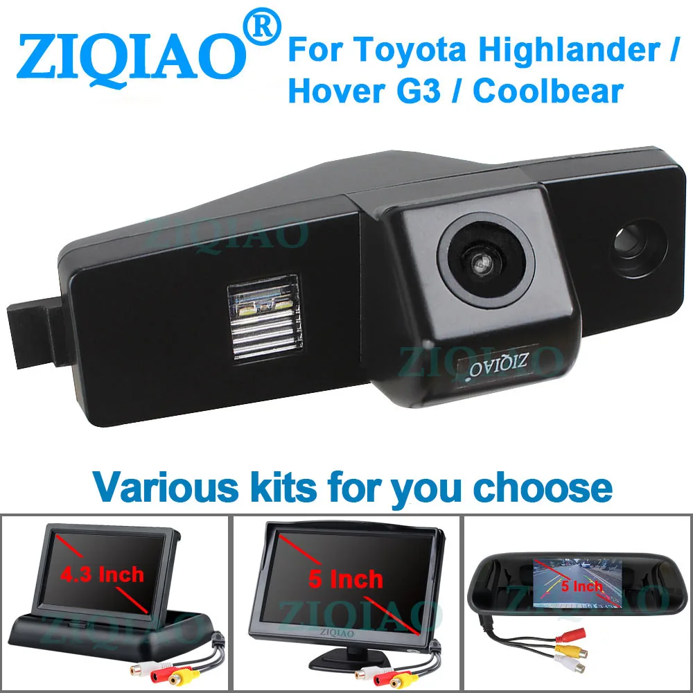 ZIQIAO для Toyota Highlander Hover G3 Coolbear Hiace Kluger Lexus монитор ночного видения камера заднего