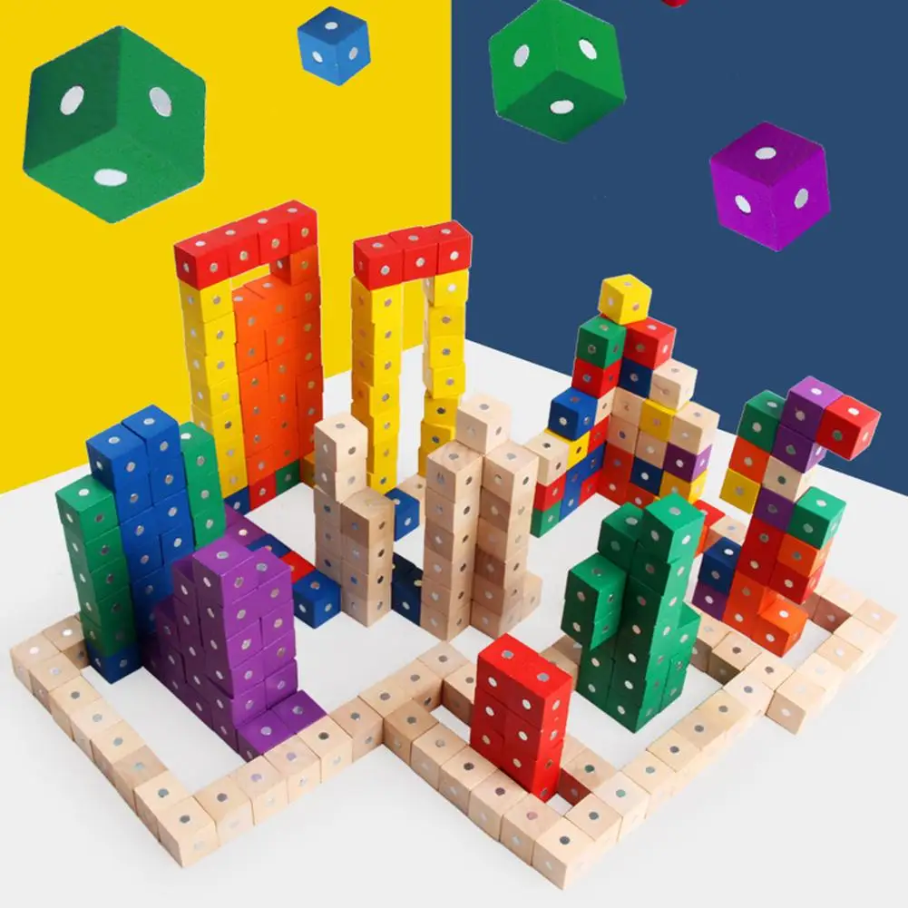 10Pcs Kids Building Blocks Toy Wooden Magenetic Cubic Blocks Bricks DIY Building Educational Kids Toy
10Pcs Kids Building Blocks Toy Wooden Magenetic Cubic Blocks Bricks DIY Building Educational Kids Toy