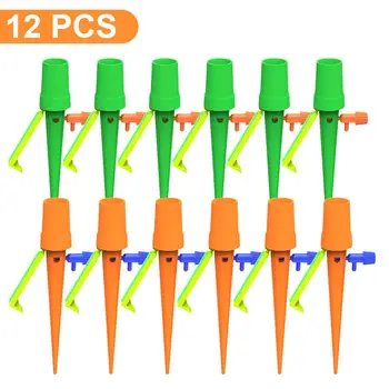 New 12Pcs Plant Self Watering Adjustable Stakes System Automatic Watering Device Adjustable Water Flow with On-off Control Valve
New 12Pcs Plant Self Watering Adjustable Stakes System Automatic Watering Device Adjustable Water Flow with On-off Control Valve