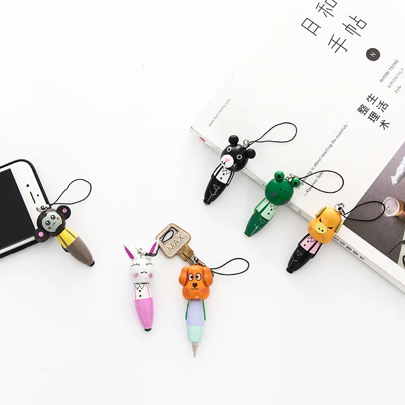 Kawaii Cartoon Animal Puppy Rabbit Wooden Pen Student Ballpoint Pen Short Pen Pendant Phone Chain Girl Child Supplies Stationery
Kawaii Cartoon Animal Puppy Rabbit Wooden Pen Student Ballpoint Pen Short Pen Pendant Phone Chain Girl Child Supplies Stationery