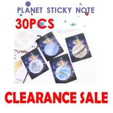 Clearance 30bag/900 Sheets Planet Convenience Stickers Cartoon Cute Notebook Message Book Note Paper Notes Self-adhesive Record
Clearance 30bag/900 Sheets Planet Convenience Stickers Cartoon Cute Notebook Message Book Note Paper Notes Self-adhesive Record