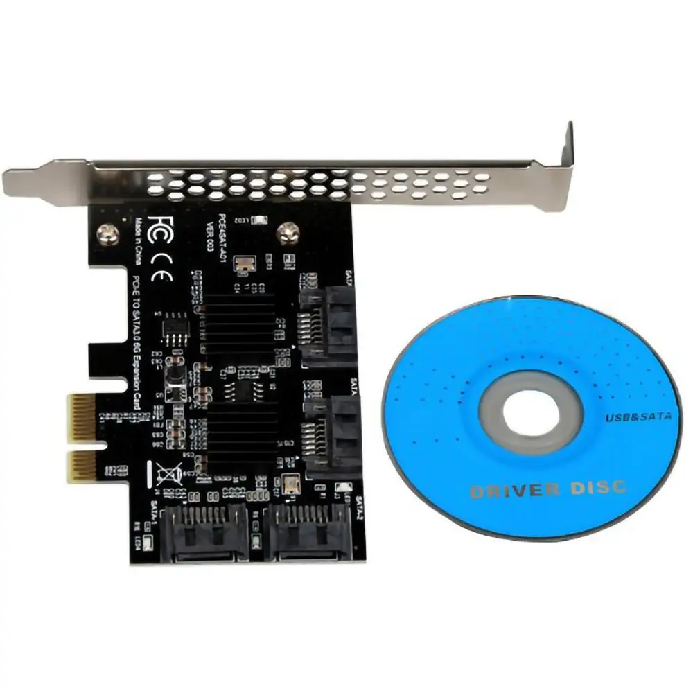 4Ports SATA 6.0Gbps PCI Express PCI-E to SATA3.0 III Controller Card Converter with Heatsink SSD HDD Expansion Adapter for PC
4Ports SATA 6.0Gbps PCI Express PCI-E to SATA3.0 III Controller Card Converter with Heatsink SSD HDD Expansion Adapter for PC