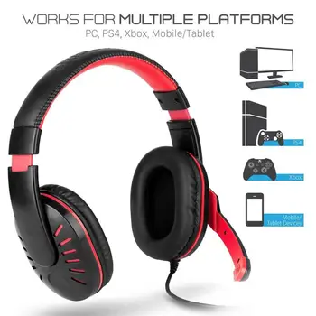 2-Style Gaming Headset With Mic-Sound Clarity HD Noise Reduction Wired Headphone LED Lights For PS4 XBOX-ONE PC Laptop Earphones
2-Style Gaming Headset With Mic-Sound Clarity HD Noise Reduction Wired Headphone LED Lights For PS4 XBOX-ONE PC Laptop Earphones