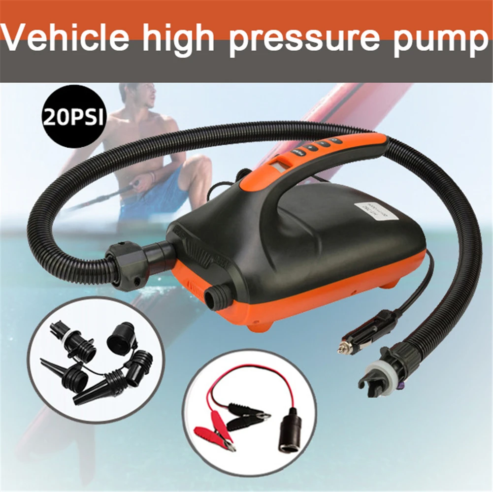 12V SUP Max 20 PSI Intelligent Inflatable Pump Electric Air Pump Dual Stage For Outdoor Paddle Board Inflatable Boat Pump
12V SUP Max 20 PSI Intelligent Inflatable Pump Electric Air Pump Dual Stage For Outdoor Paddle Board Inflatable Boat Pump