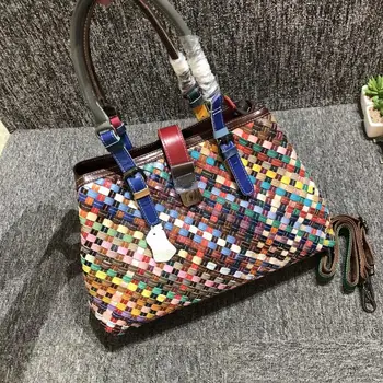 Genuine Leather Handbags Woven Top Layer Cowhide Women's Single Shoulder Bag Color Pure Leather Large Capacity Handbags
Genuine Leather Handbags Woven Top Layer Cowhide Women's Single Shoulder Bag Color Pure Leather Large Capacity Handbags