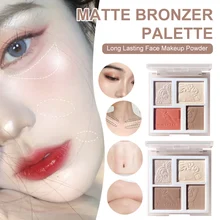 Matte Bronzer Highlighter Palette Contour Illuminator Blush Highgloss Makeup Plate Long Lasting Face Makeup Powder
Matte Bronzer Highlighter Palette Contour Illuminator Blush Highgloss Makeup Plate Long Lasting Face Makeup Powder