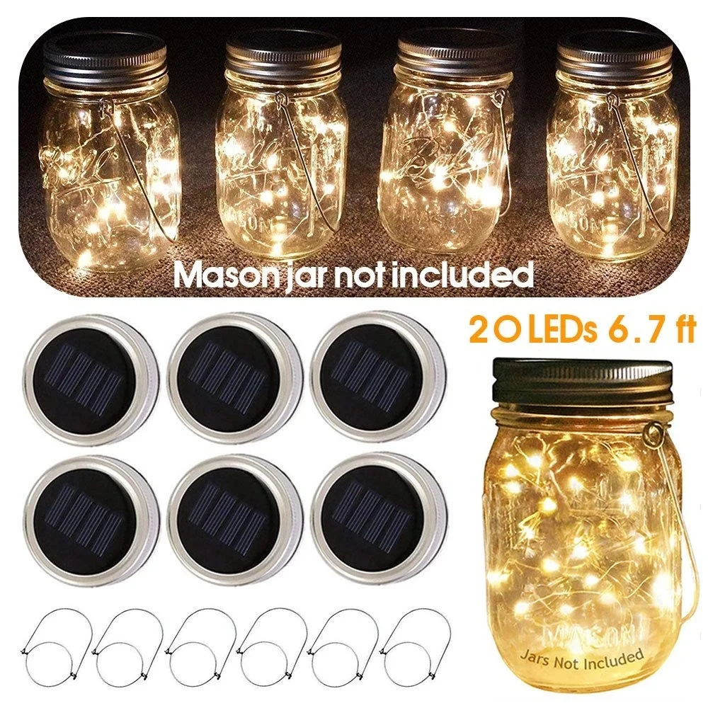 2M 20 LED String Light Solar Powered for Mason Jar Lid Insert Color Changing Garden Waterproof Christmas Decorations Garland
2M 20 LED String Light Solar Powered for Mason Jar Lid Insert Color Changing Garden Waterproof Christmas Decorations Garland